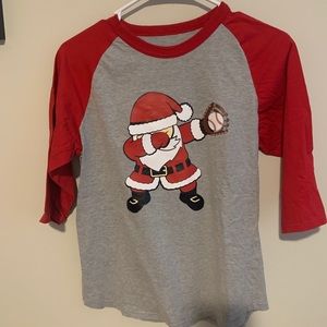Baseball Santa shirt